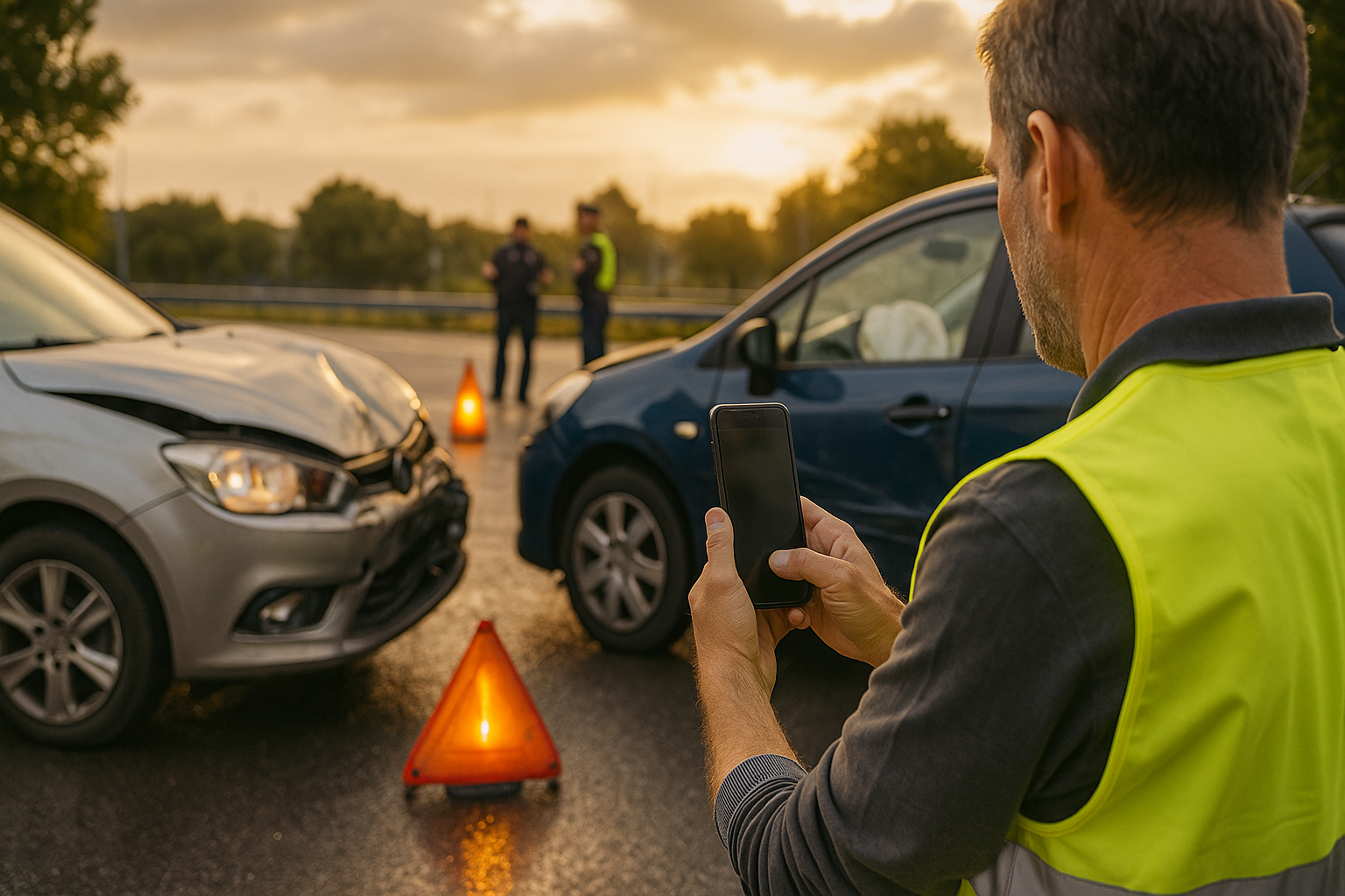 fotos en un accidente de trafico