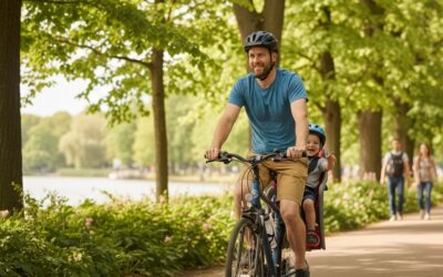Llevar niños en bicicleta con seguridad: sillas, remolques y normativa en España