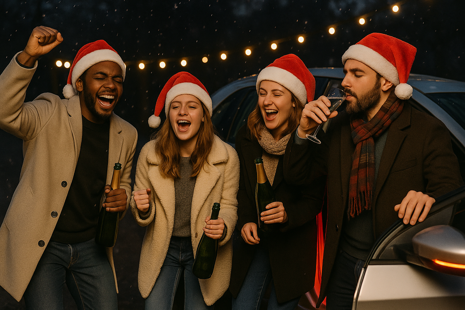 alcohol y conducción en Navidad