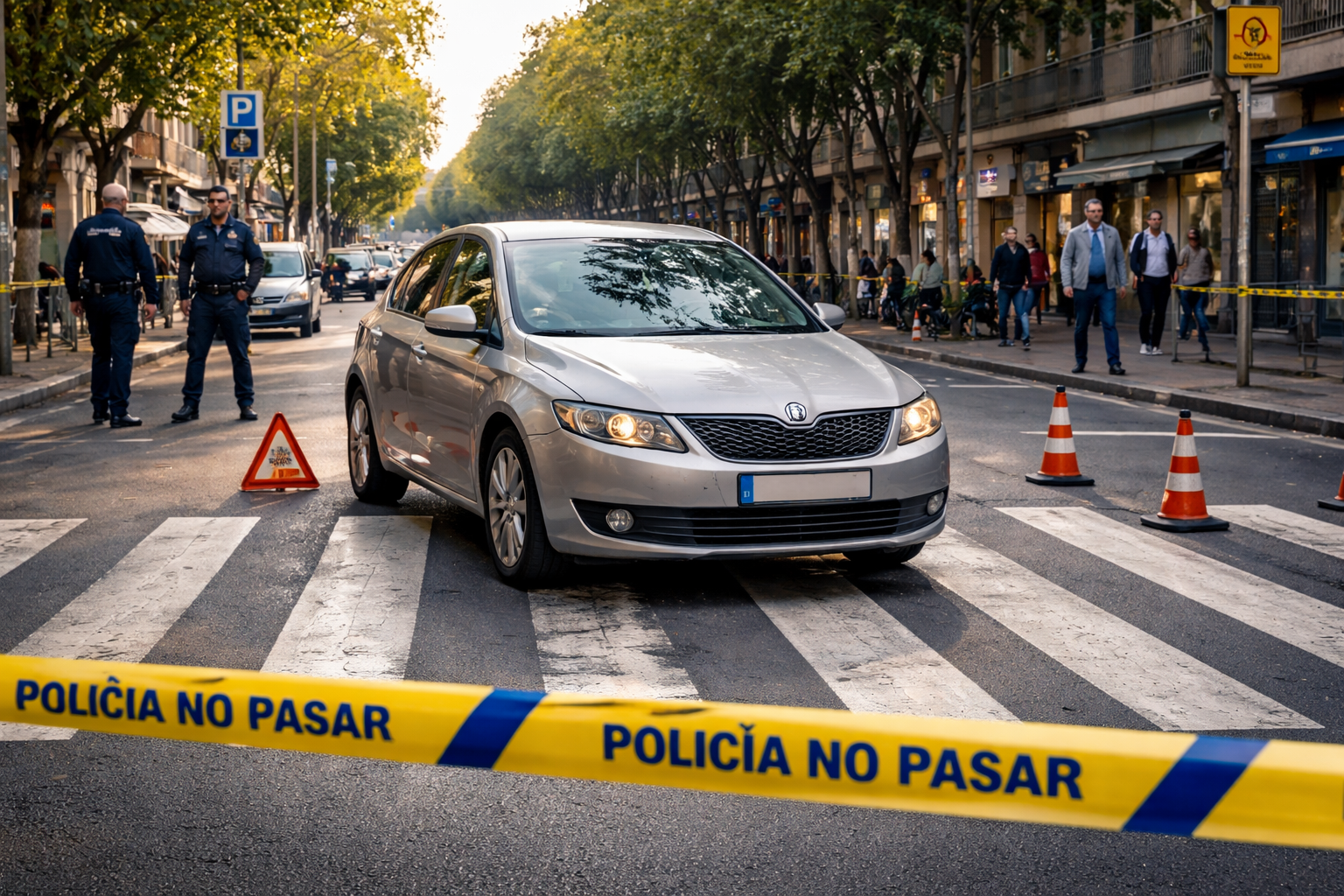 Atropello en paso de peatones