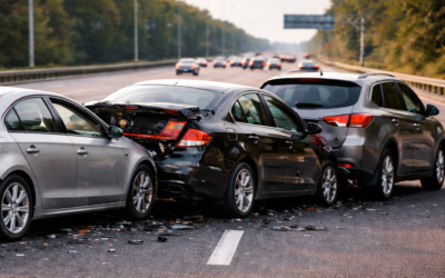 Accidente de tráfico en cadena: quién paga cuando hay 3 coches (y por qué no es automático)