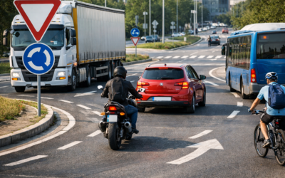 Rotondas sin peligro: técnicas multivehículo