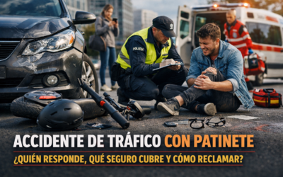Accidente de tráfico con patinete: quién responde, qué seguro cubre y cómo reclamar