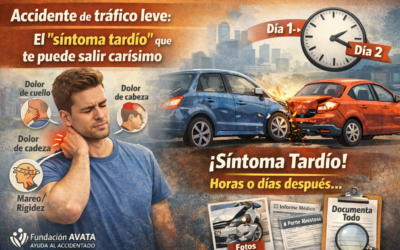 Accidente de tráfico leve: el “síntoma tardío” que te puede salir carísimo (y cómo documentarlo)