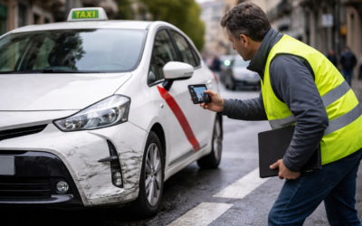 Accidentes que pueden sufrir los taxistas: qué reclamar y cómo funciona la asistencia jurídica
