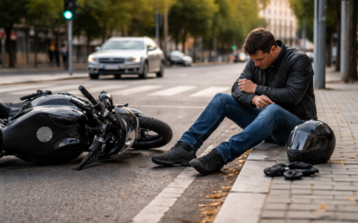 Caída tonta en moto  a 20 km/h: Lesiones que parecen nada y luego salen caras