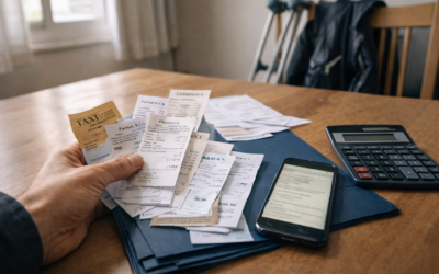 Gastos “pequeños” tras accidente de tráfico que suman miles: qué puedes reclamar y cómo guardarlo