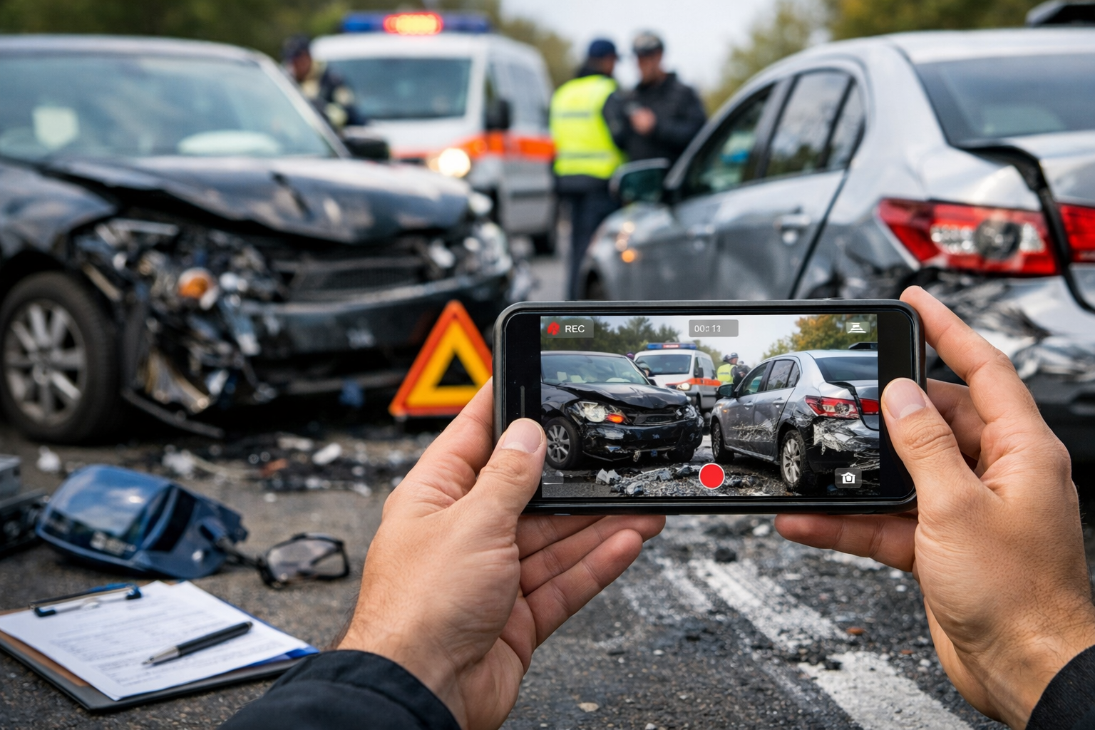 tu móvil como prueba tras un accidente de tráfico