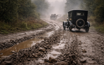 Cuando conducir era casi una lotería: así eran las carreteras más peligrosas de hace un siglo