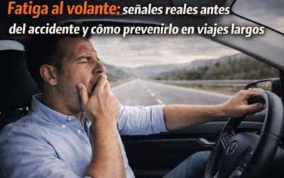 Fatiga al volante: señales reales antes del accidente (y cómo prevenirlo en viajes largos)