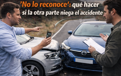 “No lo reconoce”: qué hacer si la otra parte niega el accidente