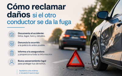 Cómo reclamar daños si el otro conductor se da a la fuga