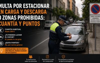 Multa por estacionar en carga y descarga o zonas prohibidas: cuantía y puntos