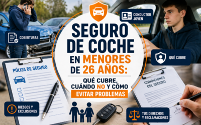 Seguro de coche en menores de 26 años: qué cubre, qué no cubre y cómo evitar un problema grave tras un accidente