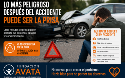 Lo más peligroso después del accidente puede ser la prisa
