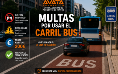 Multas por usar el carril bus