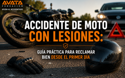 Accidente de moto con lesiones: guía práctica para reclamar bien desde el primer día