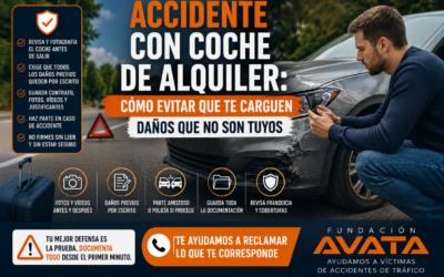 Accidente con coche de alquiler: cómo evitar que te carguen daños que no son tuyos