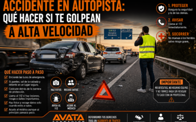 Accidente en autopista: qué hacer si te golpean a alta velocidad