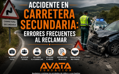 Accidente en carretera secundaria: errores frecuentes al reclamar