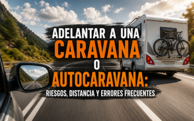 Adelantar a una caravana o autocaravana: riesgos, distancia y errores frecuentes