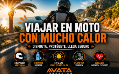 Viajar en moto estas vacaciones con tanto calor: consejos para llegar seguro y evitar accidentes