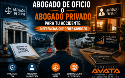 Abogado de oficio o abogado privado para tu accidente: diferencias que debes conocer