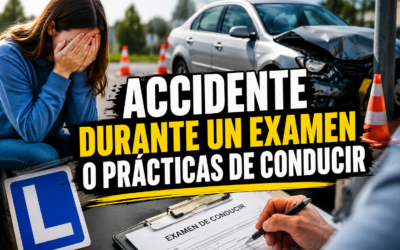 Accidente durante un examen o prácticas de conducir: quién responde