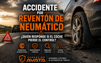 Accidente por reventón de neumático: quién responde si el coche pierde el control