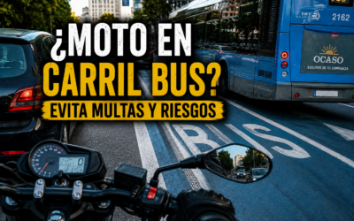 Circular en moto por el carril bus: cuándo está permitido, cuándo te pueden multar y qué pasa si hay accidente