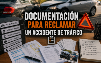 Documentación para reclamar un accidente de tráfico: guía 2026