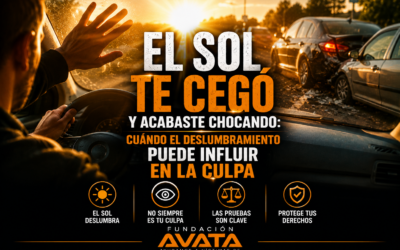 El sol te cegó y acabaste chocando: cuándo el deslumbramiento puede influir en la culpa