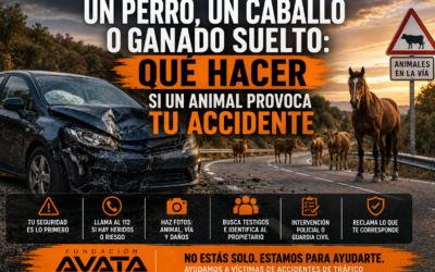 Un perro, un caballo o ganado suelto: qué hacer si un animal provoca tu accidente