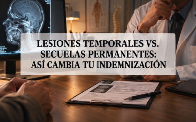 Diferencia entre lesiones temporales y secuelas permanentes según el baremo