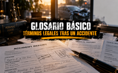 Glosario básico: términos legales que debes conocer si has sufrido un accidente
