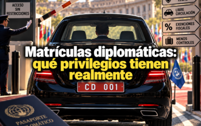 Matrículas diplomáticas: qué privilegios tienen realmente