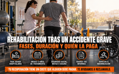 Rehabilitación tras un accidente grave: fases, duración y quién la paga