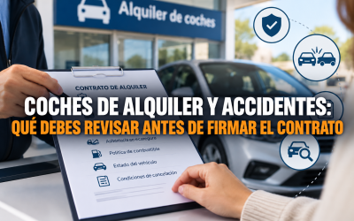 Coches de alquiler y accidentes: qué debes revisar antes de firmar el contrato
