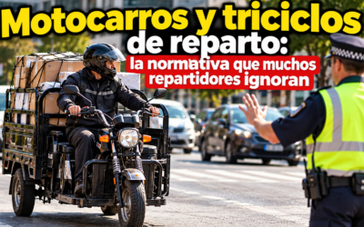 Motocarros y triciclos de reparto: la normativa que muchos repartidores ignoran