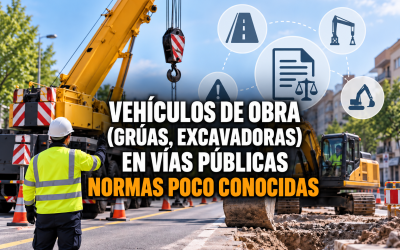 Vehículos de obra (grúas, excavadoras) en vías públicas: normas poco conocidas