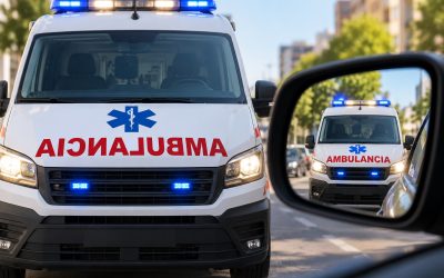 Por qué las ambulancias escriben «AMBULANCIA» al revés (y no es un error)