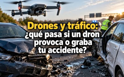 Drones y tráfico: ¿qué pasa si un dron provoca o graba tu accidente?